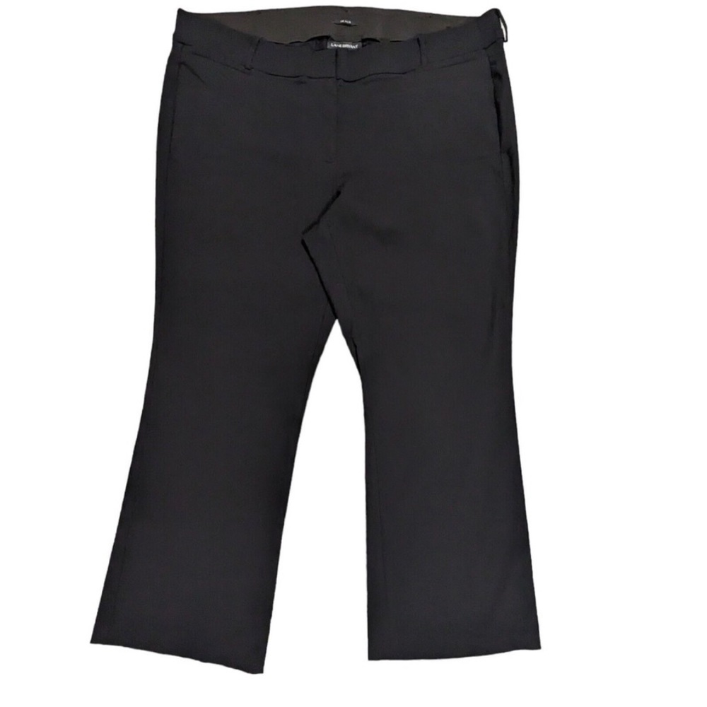 Lane Bryant The Allie Bootcut Dress Pants Women Size 28 Inseam 30.5" Black